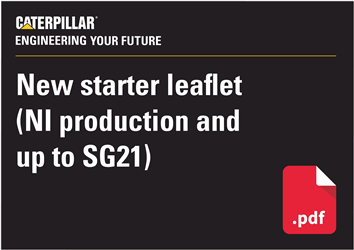 NEW STARTER LEAFLET (NI PRODUCTION AND UP TO SG21)